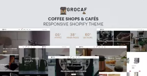 Grocaf - Coffee Shops and Cafés Responsive Shopify Theme