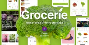 Grocerie - Figma Food & Grocery Store App