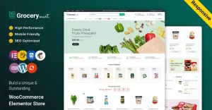 Grocery Mart – Grocery Vegitables and Organic Elementor WooCommerce Store