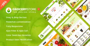 Grocery Store - Vegetable , Organic & Supermarket  Responsive Shopify Theme OS 2.0