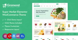 Gromend - Super Market Elementor WooCommerce Responsive Theme