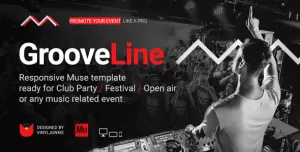 GrooveLine - Music Event / Festival / DJ Party Responsive Muse Template