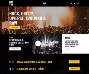 Grovve - Rock Band & Music Elementor Template Kit
