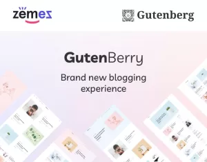 Gutenberry - Gutenberg-based Clean Blog WordPress Theme