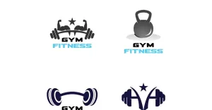 Gym Fitness Logo Sport Vector V17