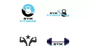Gym Fitness Logo Sport Vector V18