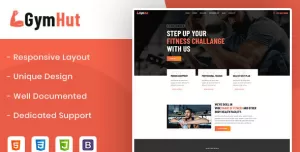 Gymhut – Fitness and Gym HTML Template