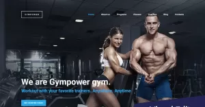 GymPower - Fitness & Bodybuilding Premium Moto CMS 3 Template