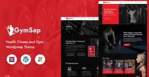 Gymsap Health Fitness and Gym Wordpress Theme