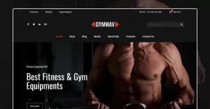 Gymwav - Gym and Fitness WooCommerce Theme - TemplateMonster