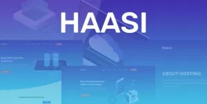 Haasi Creative Web Hosting PSD Template