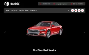 Hachi  Automechanic & Car Rental WordPress Theme