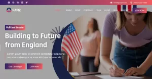 Hafiz - Political Campaign Party HTML5 Landing Page Template