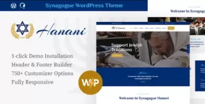 Hanani  Jewish Community & Synagogue WordPress Theme + RTL