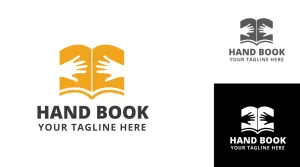Hand - Book Logo - Logos & Graphics
