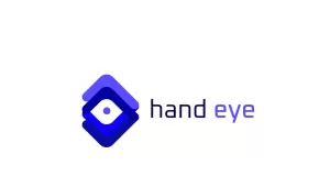 Hand Eye Care Tech Modern  Logo