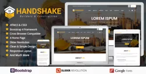 Handshake Builders & Construction Company - HTML Template