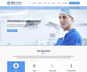 Handy - Doctor WordPress Theme for doctor and clinics  SKT Themes