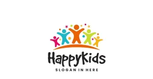 Happy Kids Fun Logo Template
