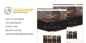 Hardship Charity Donation  Nonprofit / Fundraising HTML5 Template