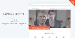 Harvey & Specter  Law Firm Muse Template