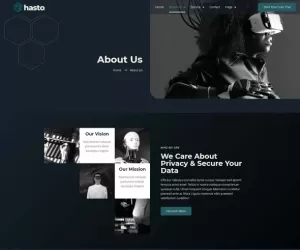 Hasto - Cyber Tech Security Service Elementor Template Kit