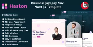 Haston - Business Consulting Vue Nuxt Js Template