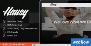 Hausy - Portfolio & Agency Webflow Template