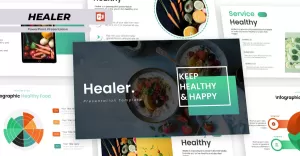 Healer - Healthy Food PowerPoint Template - TemplateMonster