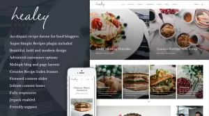 Healey - A Recipe and Lifestyle Blogging Theme - Themes ...