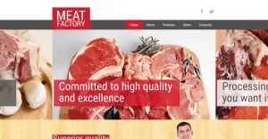 Healthy Meat Factory Joomla Template - TemplateMonster