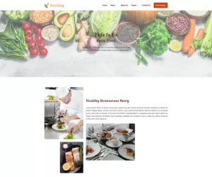 Healthy - Restaurant  Elementor Template Kit