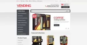Healthy Vending Machines Shopify Theme - TemplateMonster