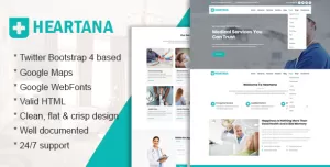 Heartana - Health and Medical HTML Template