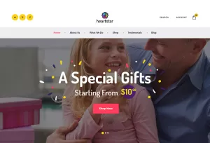 HeartStar - Gift Shop & Event WordPress Theme