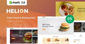 Helion - Fast Food & Restaurant Responsive Shopify Theme