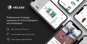Helium - Fashion UI Kit for Sketch