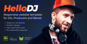 HelloDJ - DJ / Producer / Music Band Responsive Muse Template