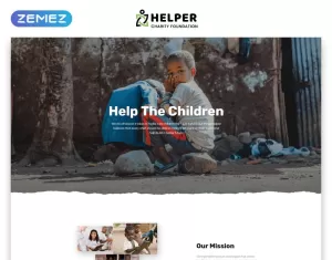 Helper - Charity Foundation Multipage Classic HTML5 Bootstrap Website Template