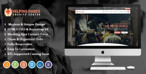 Helping Hands  Fundraising & Charity HTML Template.