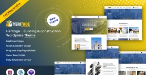 Heritage - Building & construction  WordPress Theme