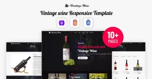 Heritage Wine - Wine Shop And Brewery Selling HTML5 Website Template