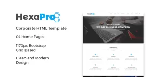 HexaPro – Corporate HTML Template