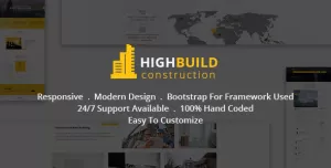 Highbuild - Construction, Building, Business, Renovation and Architecture Html 5 Template