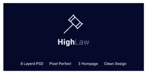 HighLaw Law Firm - Attorney PSD Templates
