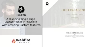 Holeon - Clean and Powerful Single Page Weebly Theme. - Themes ...