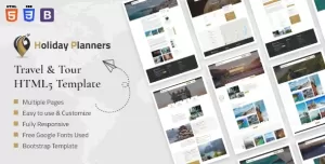 Holiday Planners - Travel & Tour HTML5 Template