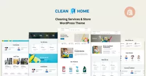 Home Clean - Cleaning Services & Shop Shopify Theme