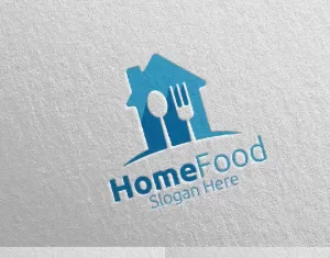 Home Food  for Restaurant or Cafe 28 Logo Template