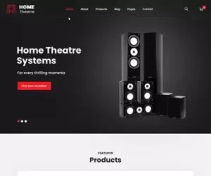 Home Theatre WordPress theme 4 sound music system TV gadget website